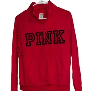 Victoria’s Secret everyday lounge quarter zip RED